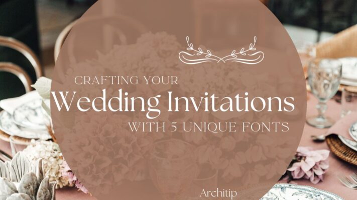 Crafting Your Wedding Invitations With 5 Unique Fonts